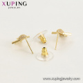 E-725 xuping Mode Flugzeug Form Design 14k Goldfarbe Zirkon gepflastert Ohrstecker